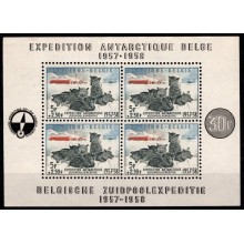 Belgisk sydpolsekspedition. Miniark. Postfrisk.